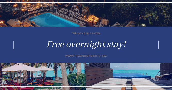 Free Overnight Stay Hotel Promotion Facebook Ad