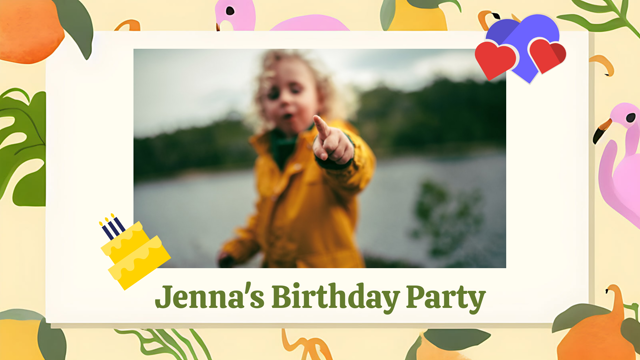 Jenna Birthday Party Invitation