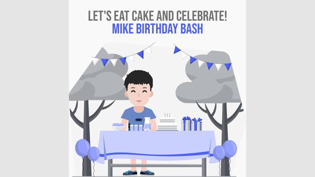 Mike Birthday Bash Invitation